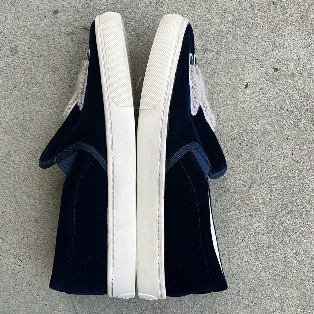 SOLUDOS Velvet Llama Sneaker in Navy Size 8.5 - Picture 9 of 14
